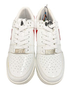 ア ベイシング エイプ A BATHING APE BAPESTA LOW WHITE RED Ghostbusters ベイプスタ ゴーストバスターズ 白 2F23191914 メンズ靴 スニーカー ホワイト 26cm 101-shoes1477