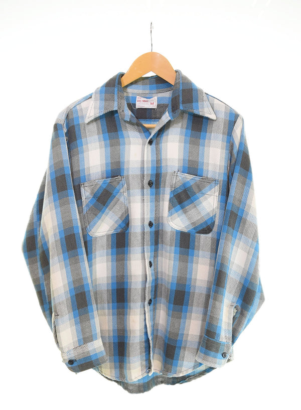 ヴィンテージ Vintage 70s BIG MAC オンブレチェックシャツ ネルシャツ ヘビネル 70's 長袖シャツ マルチカラー Mサイズ 103MT-2880