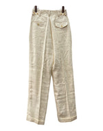ラルフローレン RalphLauren 90s LINEN 2TUCK SLACKS PANTS リネン タック スラックス パンツ ジップフライ IMPACT21 白 無地 スラックス ホワイト サイズ 9 104MB-355