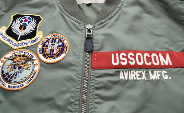 アヴィレックス  AVIREX L-2 USSOCOM フライト ジャケット 緑 6192132 ジャケット グリーン LLサイズ 103MT-1356