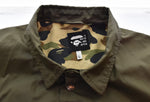 アベイシングエイプ A BATHING APE コーチジャケット カモフラ 初期 タグ OLD APE オールド エイプ ジャケット カーキ Lサイズ 103MT-3036