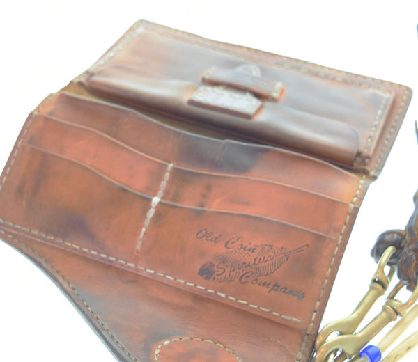 オールドコインカンパニー Old Coin Company  フェザー コンチョ レザー ロング ウォレット 長財布  財布・ケース メンズ財布 ブラウン 103SA-28