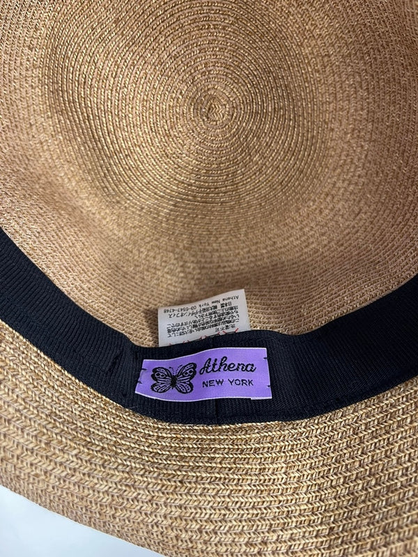 アシーナニューヨーク Athena New York フラワー 花 レース ハット  帽子 レディース帽子 麦わら帽子 ブラウン 101hat-149