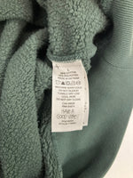 ステューシー STUSSY 24AW Overlock Varsity Raglan Crew オーバーロック バーシティ ラグラン クルー ユーズド加工 カレッジロゴ 118564 スウェット グリーン Lサイズ 101MT-5332