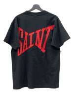 セントマイケル SAINT MICHAEL 21SS S/S TEE LOGO ロゴ Tシャツ チェーン刺繍 半袖 黒 SM-S21-0001-007 Tシャツ ロゴ ブラック Mサイズ 104MT-2005