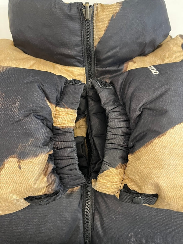 ノースフェイス THE NORTH FACE ×SUPREME 21AW  Bleached Denim Print Nuptse Jacket ブリーチ デニム プリント ヌプシ ジャケット ND52100I XL ジャケット マルチカラー LLサイズ 101MT-5015