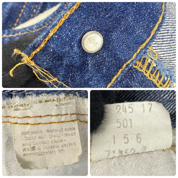【曜日割引対象外】 リーバイス Levi's 70's 501 66前期 濃紺 デニム ブルー W40 L30サイズ 201MB-955 VB