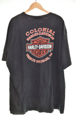 ハーレーダビッドソン HARLEY-DAVIDSON  2005年 ファイヤー フレイム ロゴ Tシャツ 2X 2X Tシャツ ブラック 103MT-3018