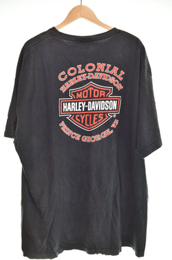 ハーレーダビッドソン HARLEY-DAVIDSON  2005年 ファイヤー フレイム ロゴ Tシャツ 2X 2X Tシャツ ブラック 103MT-3018