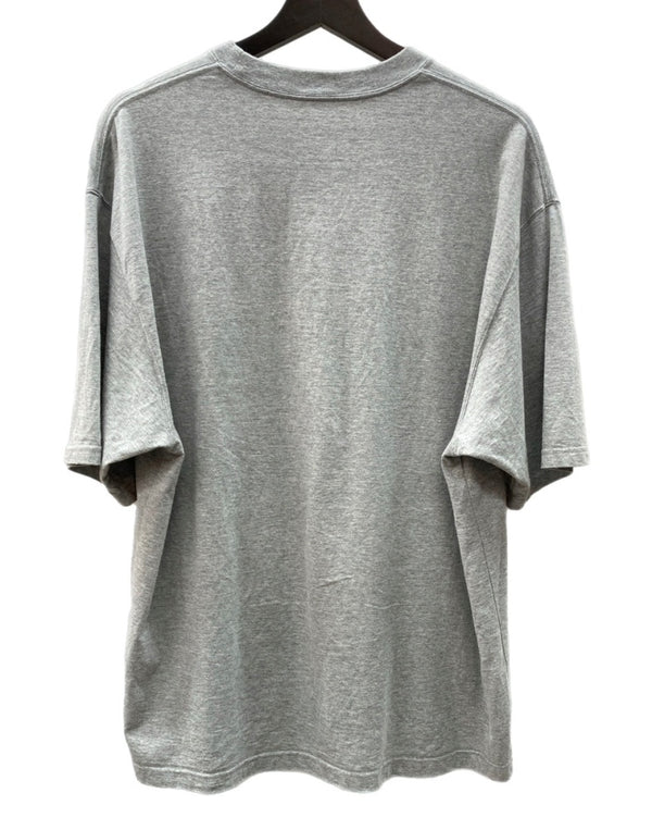エンノイ ENNOY 23SS クルーネック 半袖 カットソー コットン COTTON 綿 MADE IN JAPAN 日本製 ラバーロゴ GRAY 灰色 SS23BRENCT01NTL Tシャツ ワンポイント グレー Lサイズ 104MT-1751