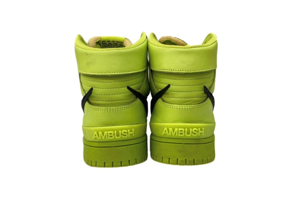 ナイキ NIKE 21年製 × AMBUSH アンブッシュ DUNK HI FLASH LIME ダンク ハイ フラッシュライム シューズ 緑 CU7544-300 メンズ靴 スニーカー グリーン 27cm 104S-1048