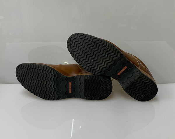 リーガル REGAL 60EL レースアップレザースニーカー メンズ靴 ビジネスシューズ ブラウン 25.5cm 201-shoes911