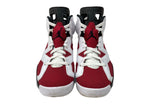ナイキ NIKE 20年製 AIR JORDAN 6 RETRO CARMINE エア ジョーダン レトロ カーマイン AJ6 スウッシュロゴ 白 赤 黒 CT8529-106 メンズ靴 スニーカー レッド 27.5cm 104S-845