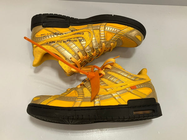 ナイキ NIKE × Off-White Air Rubber Dunk University Gold オフホワイト エアラバーダンク ユニバーシティゴールド CU6015-700 メンズ靴 スニーカー イエロー 26.5cm 101-shoes1700