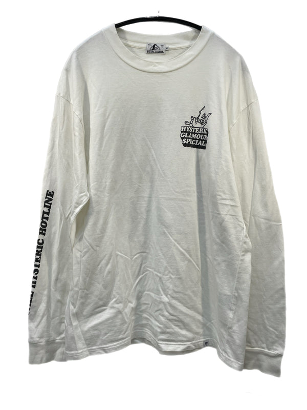 ヒステリックグラマー HYSTERIC GLAMOUR HYS SPECIAL TEE 02201CL06 ロンT ホワイト Mサイズ 601MT-23