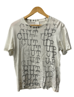 ナンバーナイン NUMBER (N)INE 02SS モダンエイジ期 CUT UP Tシャツ ホワイト 3サイズ 201MT-2893