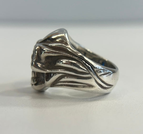 ビルウォールレザー BILL WALL LEATHER スカルリング ストーン 925刻印 ドクロ シルバーリング メンズジュエリー・アクセサリー 指輪・リング シルバー 101goods-176