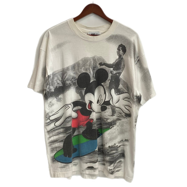 【曜日割引対象外】US古着 ディズニー Disney MICKEY by Jerry Leigh ミッキーマウス Tシャツ ホワイト 201MT-3644 VB
