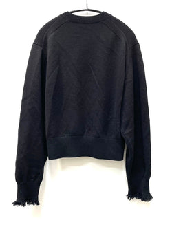 ロエフ LOEFF フリンジ カーディガン 8828-106-0021 ブラック 601LT-23