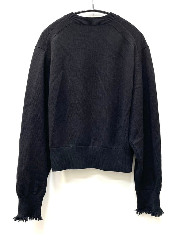 ロエフ LOEFF フリンジ カーディガン 8828-106-0021 ブラック 601LT-23