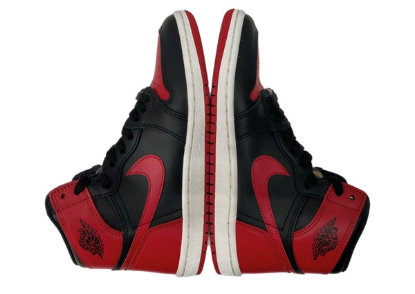 ナイキ NIKE 24年製 AIR JORDAN 1 HIGH 85 BRED エア ジョーダン ハイ ブレッド AJ1 シューズ 赤 黒 HV6674-067 メンズ靴 スニーカー ブラック 25.5cm 104S-1025