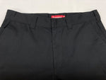 シュプリーム SUPREME WORK PANTS ワーク パンツ ジップアップ ズボン ボトムス フルレングス ポリエステル コットン メンズ BLACK 黒 無地 チノパン ブラック 32 104MB-329