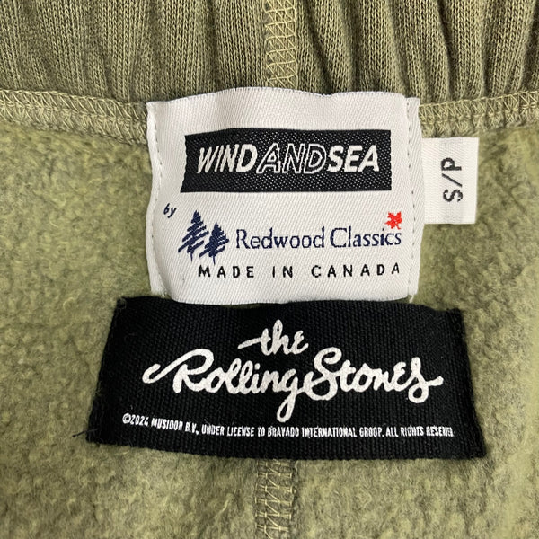 ウィンダンシー WIND AND SEA ザローリングストーンズ x RWC キャンパー パンツ The Rolling Stones x RWC Camper Pant スウェット WDS-C-TRS-25-Q2-16 ボトムスその他 グリーン Sサイズ 201MB-1137