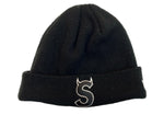 シュプリーム SUPREME 22AW S LOGO BEANIE ロゴ ビーニー New Era ツノ ニット帽 帽子 黒 帽子 メンズ帽子 ニット帽 ロゴ ブラック 104H-45