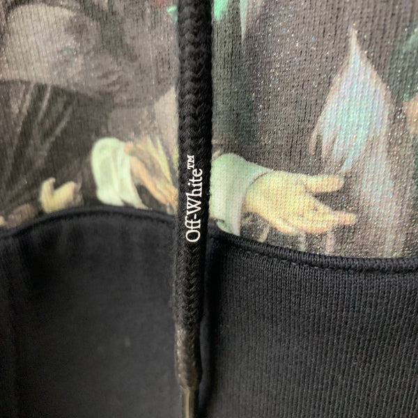 オフホワイト OFF-WHITE Caravaggio Over HOODIE OMBB037E20FLE003 パーカ ブラック Sサイズ 201MT-4306
