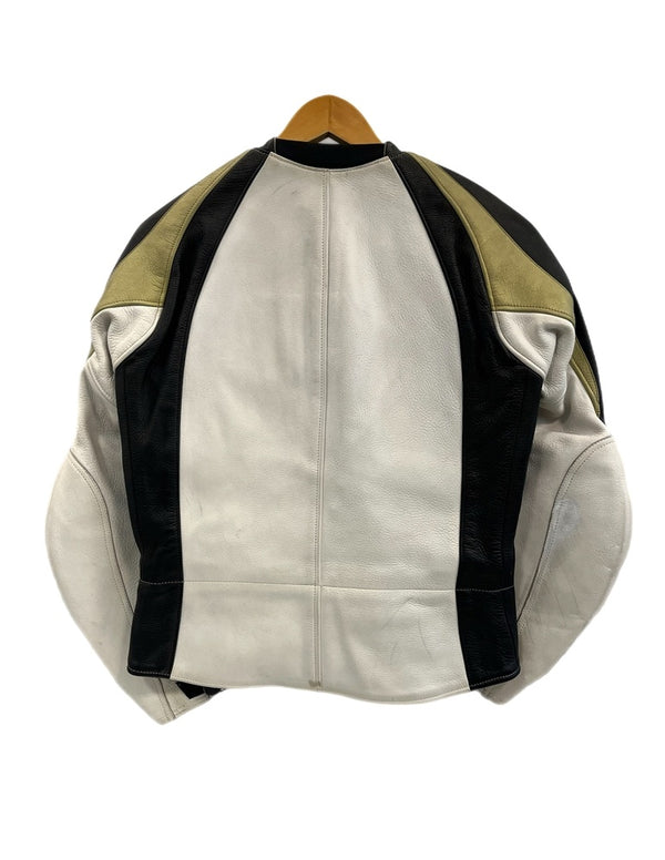 クシタニ KUSHITANI レザージャケット バイカースタイル バイカージャケット レーシングジャケット 白 ジャケット ホワイト 101MT-5226
