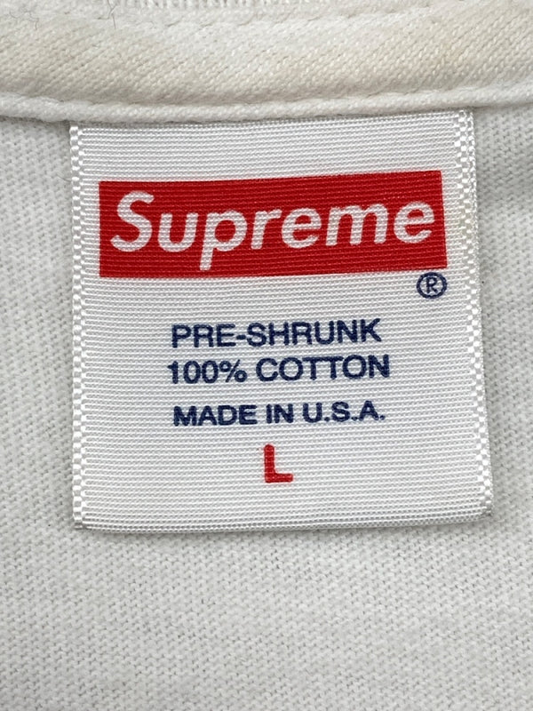 シュプリーム SUPREME Cross Box Logo Tee クロス ボックス ロゴ Tシャツ 白 Tシャツ ロゴ ホワイト Lサイズ 104MT-1495