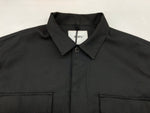 ダブルタップス WTAPS HUEY L/S SHIRT POLY TWILL ロングスリーブ シャツ ヒューイツイル BLACK 黒 221BRDT-SHM03 SIZE2 長袖シャツ ロゴ ブラック 104MT-760