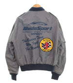 テッドマン TEDMAN x WedsSport BANDOH ウェッズスポーツ × カミナリモータース WEDSL2-100 L-2B フライト  44 ジャケット グレー 103MT-2192