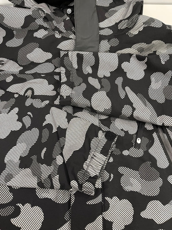 ア ベイシング エイプ A BATHING APE BAPE 総柄 マウンテンパーカー フーデッド ジップアップ ジャケット 001LJE301013X ジャケット マルチカラー Lサイズ 101MT-5301