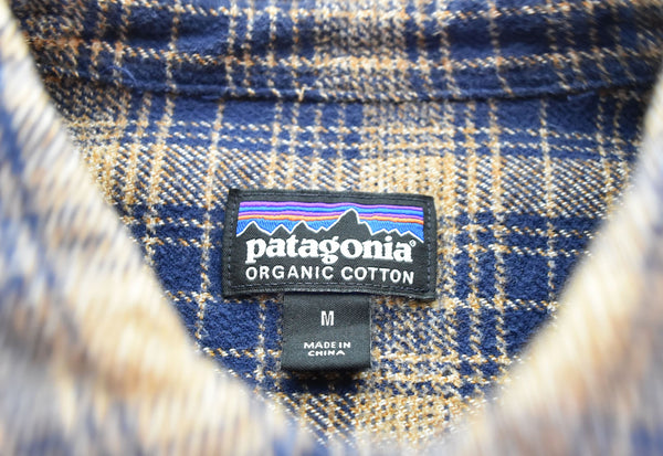 パタゴニア PATAGONIA ORGANIC COTTON オーガニックコットン 長袖 フランネルチェックシャツ 53947FA16 長袖シャツ ブラウン Mサイズ 103MT-2836