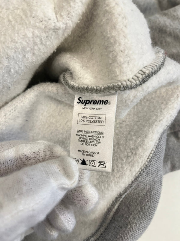 シュプリーム SUPREME 15FW 15AW Hooded Logo Zip Up Parka フードロゴジップアップパーカー 灰 グレー パーカ グレー Sサイズ 101MT-5001