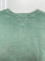 ダブルアールエル RRL PRINT LOGO SWEAT SHIRT プリント ロゴ スウェット シャツ トレーナー 加工 長袖 Ralph Lauren 緑 スウェット プリント グリーン Sサイズ 104MT-1487