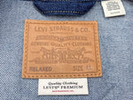 リーバイス Levi's levi's premium リーバイス プレミアム TYPE I TRUCKER トラッカージャケット 紺 ジャケット 無地 ネイビー XLサイズ 104MT-2205
