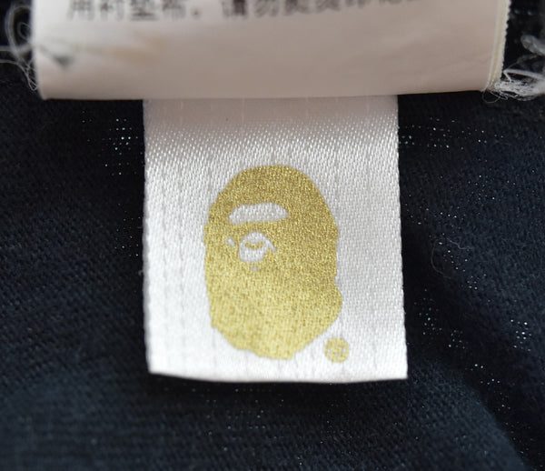 アベイシングエイプ A BATHING APE  RELAXED TIGER L/S TEE リラックスドタイガー ロングスリーブT バックプリント 袖プリント 001LTG801002X ロンT ブラック Lサイズ 103MT-3425