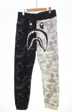 アベイシングエイプ A BATHING APE NEIGHBORHOOD 19SS カモフラ スウェットパンツ 001PTE731920X ボトムスその他 ブラック Lサイズ 103MB-394