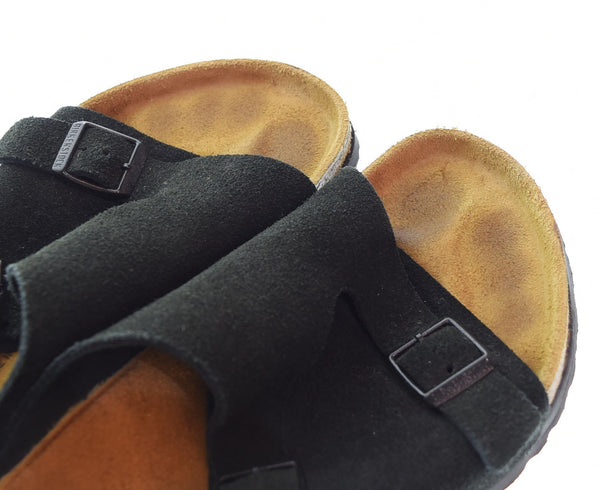 ビルケンシュトック BIRKENSTOCK Zurich チューリッヒ カーフスエード ソフトフットベッド メンズ靴 サンダル その他 ブラック 26.5cm 103S-964