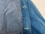 ヴィンテージ vintage SEARS シアーズ 70s 70年代 USA製 カバーオール チョアジャケット デニム ワーク 青 ジャケット 無地 ブルー Lサイズ 104MT-1063