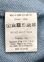 ウィンダンシー WIND AND SEA × Disney ディズニー 100周年 MICKEY MOUSE HOODIE ミッキー フーディー パーカー 青 WDS-C-DSN-23-Q4-01 パーカ プリント ブルー Lサイズ 104MT-1333