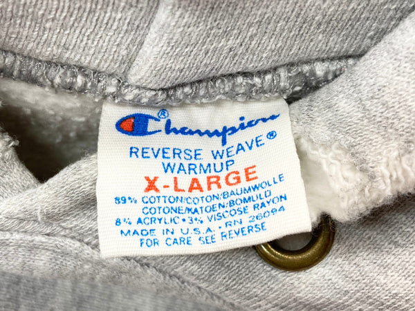 チャンピオン Champion 80's REVERSE WEAVE リバースウィーブ  トリコタグ ヴィンテージ カレッジ SYRACUSE UNIVERSITY 灰色 パーカ プリント グレー XLサイズ 104MT-680