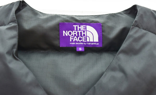 ノースフェース THE NORTH FACE 22AW PURPLE LABEL パープルレーベルライトダウン ノーカラー ワンポイント  ND2254N ジャケット ブラック Sサイズ 103MT-3087