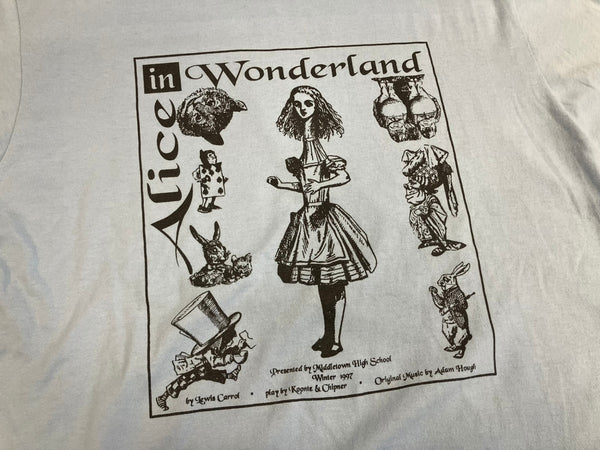 ヴィンテージ vintage 90’s 90年代 Alice in Wonderland 不思議の国のアリス 絵本 シングルステッチ MADE IN USA アメリカ製 Tシャツ ブルー Lサイズ 101MT-4226