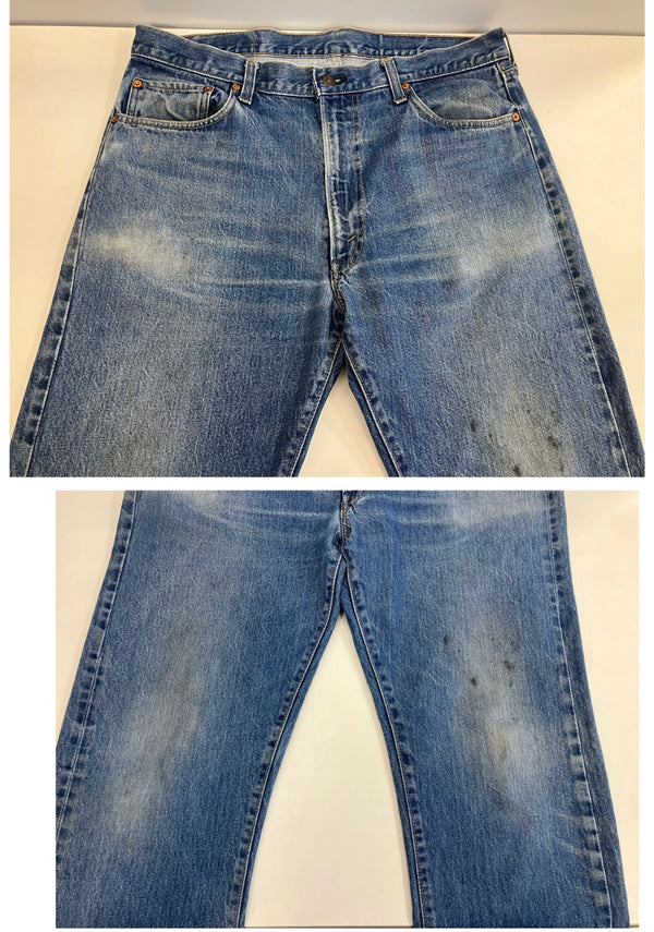 リーバイス Levi's 70's 70年代 505 66後期 ボタン裏6刻印 42TALON ZIPPER VINTAGE ヴィンテージ デニム ブルー W38L32 101MB-659