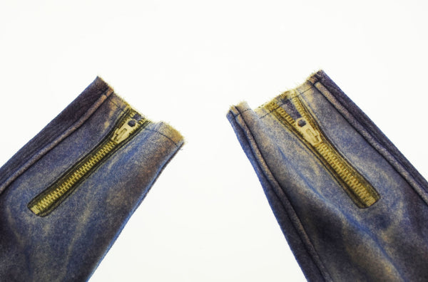 トーキング アバウト ジ アブストラクション TALKING ABOUT THE ABSTRACTION 転写 Wool Jacket ウール ジャケット 3rd TYPE チェック リバーシブル 2 ジャケット ブルー 103MT-2335