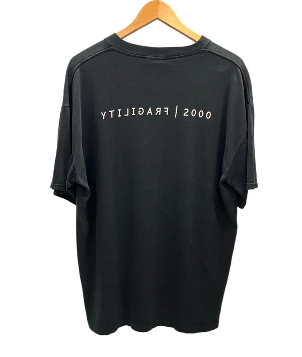 バンドTシャツ BAND-T 00's 00s ALLSPORT Nine Inch Nails  ナインインチネイルズ box logo Fragile 2000 TOUR T-SHIRT 両面プリント USA製 MADE IN USA XL Tシャツ プリント ブラック LLサイズ 101MT-2422