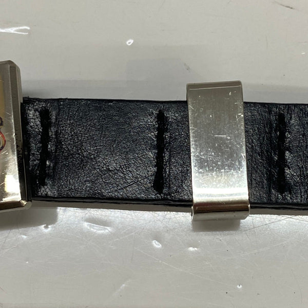 【中古】クーティプロダクションズ COOTIE PRODUCTIONS ロゴバックルベルト ベルト・サスペンダー メンズベルト ブラック Sサイズ 201goods-727